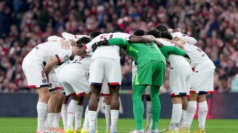 Die PSG-Profis waren am Abend in Bilbao gefordert