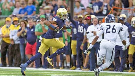 Equanimeous St. Brown für Notre Dame gegen Nevada