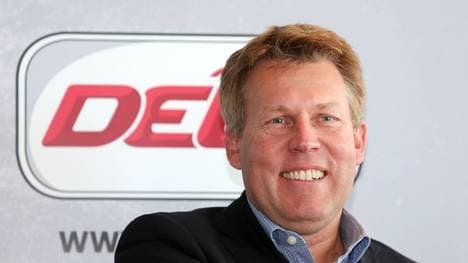 BAU 12.09.2018 Bietigheim Eishockey DEL2-Pressekonferenz, Gernot Tripcke (Geschäftsführer Deutsche Eishockey Liga) *** BAU 12 09 2018 Bietigheim Ice Hockey DEL2 Press Conference Gernot Tripcke Managing Director German Ice Hockey League