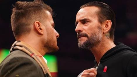 CM Punk (r.) verglich MJF bei AEW Dynamite mit WWE-Star The Miz