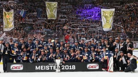 Der EHC Red Bull München feierte 2018 die Deutsche Meisterschaft