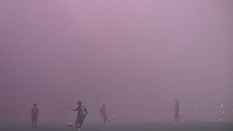 Dichter Nebel in Frankfurt