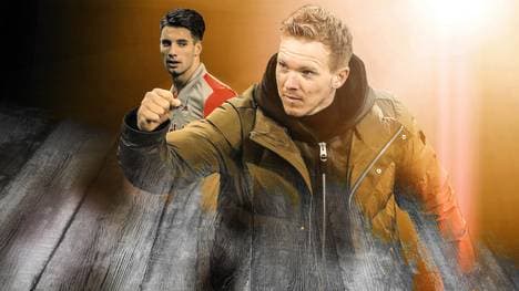 RB-Trainer Julian Nagelsmann (r.) darf sich in Dominik Szoboszlai offenbar auf ein weiteres Riesentalent frauen