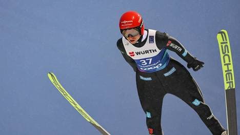 Karl Geiger kämpfte bei der WM um eine Medaille