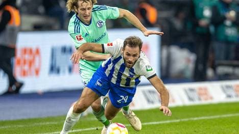 Berlins Lucas Tousart (r.) und Alex Kral treffen wieder aufeinander