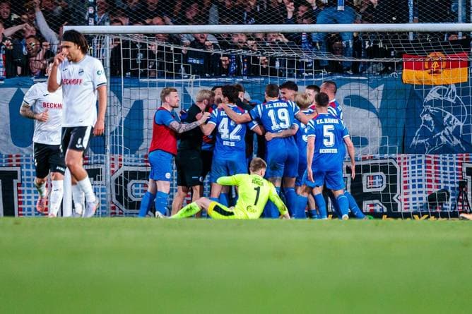 Rostock wahrt Aufstiegstraum