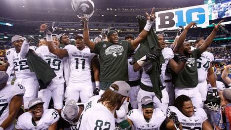 Michigan State feiert die Big Ten Championship