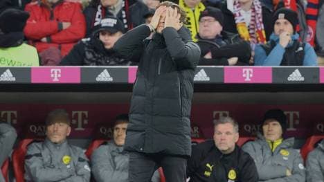BVB-Trainer Edin Terzic zeigte sich nach der Bayern-Partie enttäuscht