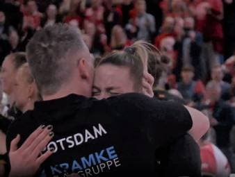 Zwei Spiele, zwei Siege: Beim SC Potsdam brechen nach dem Finaleinzug alle Dämme.