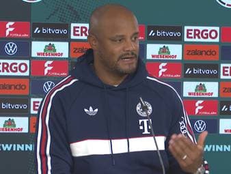 Vincent Kompany bestätigt, dass Jonas Urbig im DFB-Pokal beim VfL Osnabrück im Tor stehen wird. Dann führt er die Torhüterfrage weiter aus.