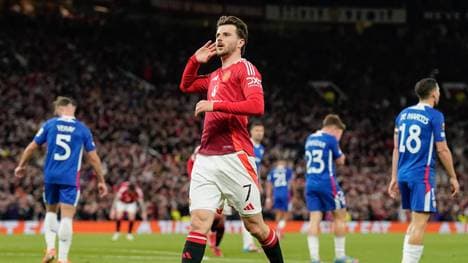 Mason Mount traf doppelt für Manchester United