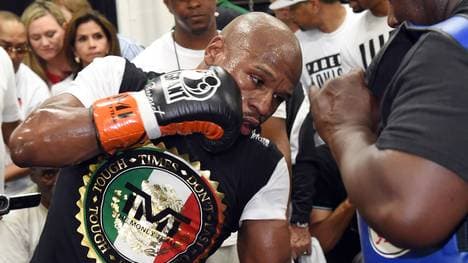 Floyd Mayweather bereitet sich auf den Kampf mit Manny Pacquiao vor