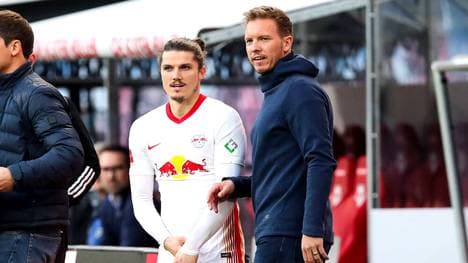 Die Trennung währte nicht lange: Marcel Sabitzer und Julian Nagelsmann sind in München wieder vereint