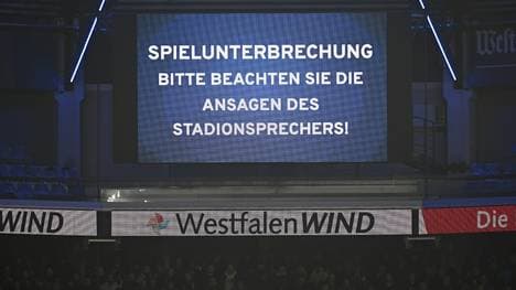 Das Spiel in Pdaerborn stand vor dem Abbruch