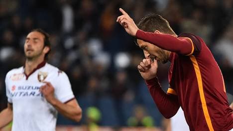 Francesco Totti traf doppelt gegen den FC Turin