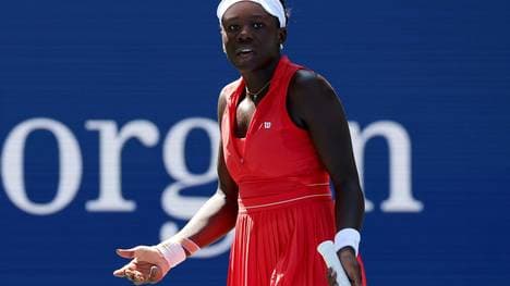Victoria Mboko bei ihrer Auftakt-Niederlage in New York