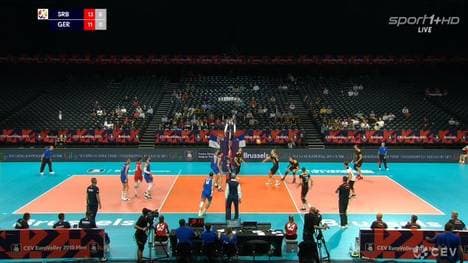 Volleyball-EM: Serbien - Deutschland