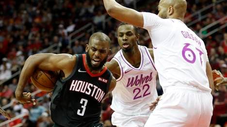 Der Matchwinner gegen die Timberwolves heißt Chris Paul (links)