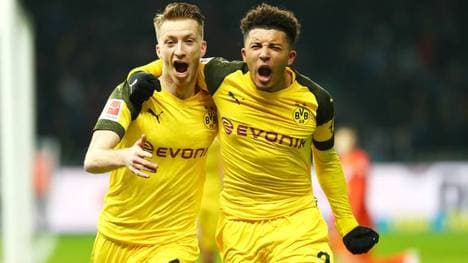 Jadon Sancho (r.) und Marco Reus kennen sich gut
