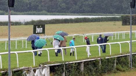 Dauerregen sorgte in Dresden für den Abbruch des Renntages
