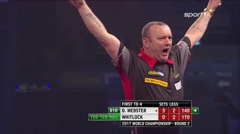 Darren Webster gelingt der zweite 9-Darter seiner Karriere