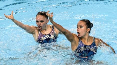 Bleyer (l.) und Duett-Partnerin Blumenthal Haz