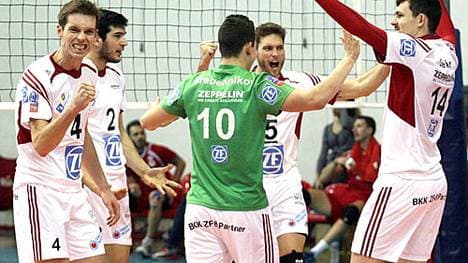 Die Spieler des VfB Friedrichshafen haben allen Grund zur Freude