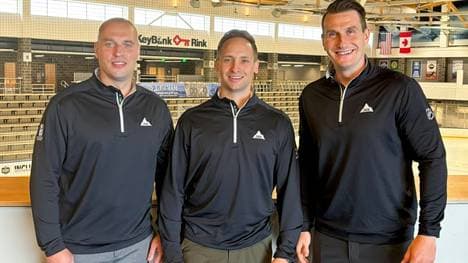 DEL-Trio: Ansons, MacFarlane und Schrader (v.l.)