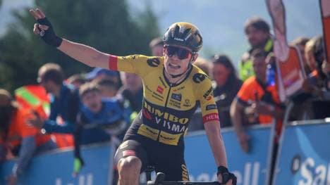  Jonas Vingegaard gelingt auf der vierten Etappe der zweite Tagessieg bei der Baskenland-Rundfahrt