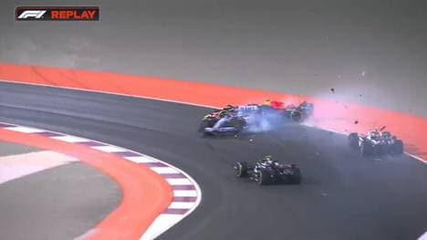 Dieser Unfall macht Verstappen zum Weltmeister! Ocon crasht mit Perez - auch Hülkenberg ist betroffen