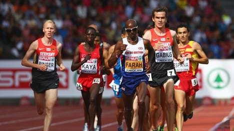 Arne Gabius (2.v.r.) bei der Europameisterschaft in Zürich