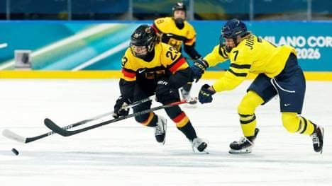 Die deutschen Frauen auf dem Olympia-Eis in Mailand