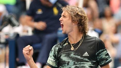 Alexander Zverev hat in New York erstmals das Achtelfinale erreicht