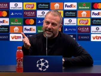 Nach dem Remis des FC Barcelona in der UEFA Champions League gegen Brügge ist Trainer Hansi Flick wütend.