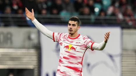 Andre Silva und RB Leipzig müssen nach dem 2:2 nachlagen