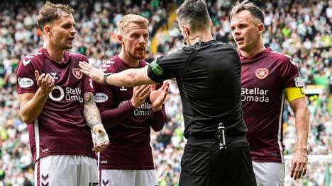 Für die Hearts of Midlothian kam es bei Celtic Glasgow ganz dicke