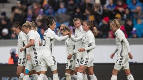 Svenja Huth schnürte gegen Island einen Doppelpack