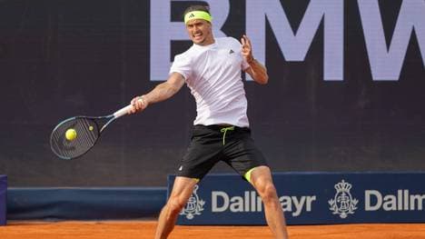 Alexander Zverev steht bei den BMW Open in München im Achtelfinale