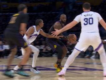 Die beiden Lakers-Stars Luka Doncic und LeBron James laufen gegen die Utah Jazz zu Höchstform auf. Bei dem Rekordspiel von LeBron gewinnen die Los Angeles Lakers mit 140:126.
