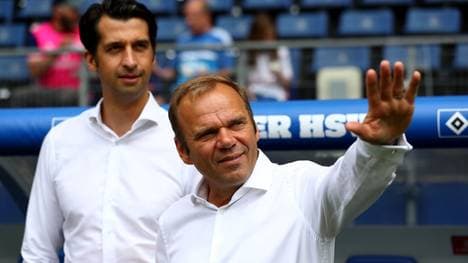 Bernd Hoffmann (r.) und Jonas Boldt liegen im Zwist