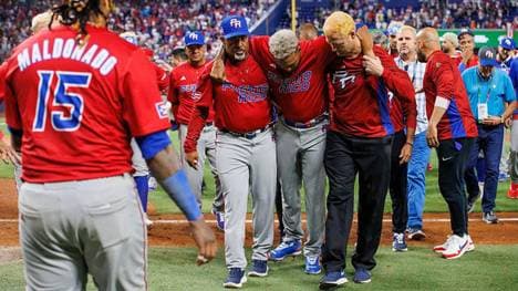 Edwin Diaz verletzte sich bei der Siegesfeier Puerto Ricos schwer