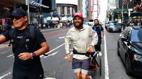 Deichmann kam am Wochenende in New York an