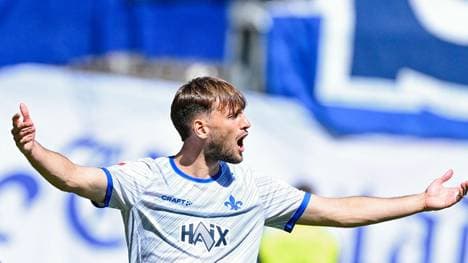 Verabschieden sich die Lilien (im Bild: Killian Julian Corredor) gegen Regensburg mit einem Sieg aus der Saison 24/25?