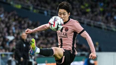 Können die Pariser (im Bild: Lee Kang-In) auch im PSG Nizza Tipp ungeschlagen bleiben?