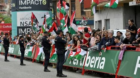 Bei der Vuelta kam es zu mehreren Protesten