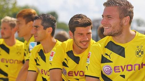 Ciro Immobile (r.) wurde in der Saison 2013/14 Torschützenkönig in der Serie A