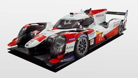 Der Toyota TS050 Hybrid 2019 mit geÃ¤nderter Frontpartie