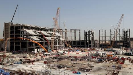 Die Arbeitsbedingungen an den WM-Baustellen stehen in der Kritik