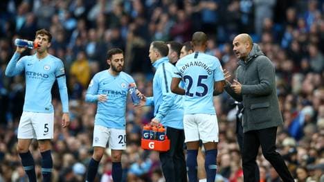 Manchester City v Southampton FC - Premier League mit Pep Guardiola