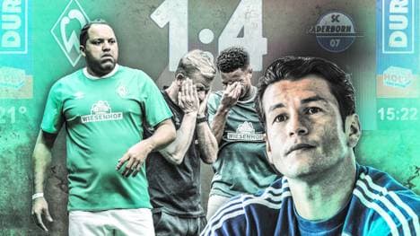 Ailton (l.) und Nelson Valdez (r.) erlebten mit Werder Bremen erfolgreichere Zeiten